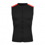 3mm neopreenist soojendav vest, unisex varrukateta lukuga m&auml;rg&uuml;likonna pealisosa ujumiseks, snorgeldamiseks, surfamiseks, sukeldumiseks, merev&auml;esinine, M L must