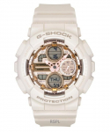 Casio G-Shock Analoog-Digitaalne Biop&otilde;hisest Vaikust Roosa Kuldse Kettaga Kvarts GMA-S140PG-4A 200M Naiste K&auml;ekell roosa kuldne v&auml;rv