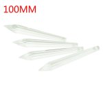 Selged J&auml;&auml;purika Kristallist Prisma 38mm-100mm Kristallist U-kujulised Prisma Ripatsid Klaasist Kristallist Ripatsid Rippuvad Lambi Riputuskomplekti jaoks 10pcs