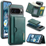 Pixel 10 Pro Autonahast Telefonikott Google Pixel 9 Pro XL 8 jaoks Magnetiline Eemaldatav RFID-blokeeriv Kaardipesa Rahakott Alus Kate Google Pixel 10 Pro XL roheline