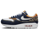 Nike Air Max 1 Premium Denim Leopard Meeste Tossud Sinine Pesitud-Tume Sinine Picante-Punane FJ4452-432 42.5