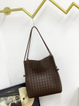 Uus lehmanaha Naiste kott K&ouml;&ouml;giviljakorvi kudumine Suure mahutavusega &Uuml;he &otilde;la Crossbody K&auml;ekott Kudumine Naistele 29x10x32cm