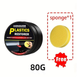 Auto plastikkriimude paranduspasta Salongi armatuurlaua plastikkriimude eemalduspasta Plastiku ja naha hooldus yellow