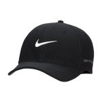 Nike Dri-FIT ADV Rise Struktureeritud SwooshFlex Pol&uuml;ester Pesapallim&uuml;ts Unisex m&uuml;tsid Must FB5633-010 M-L