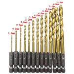 13 TK Kobalt T-kujuline Spiraalpuuriterade Komplekt Puure Metallile Aukude Puurimiseks HSS Titaaniga Kaetud K&otilde;va Karbiidist Puurimiseks Puidut&ouml;&ouml;tlemise T&ouml;&ouml;riistaots Hex Shank&Ship Within 24 Hours