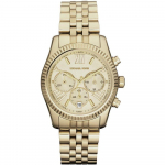 Michael Kors MK5556 Lexington Kronograaf &Scaron;ampanjav&auml;rvi sihver Kuldne PVD Naiste k&auml;ekell 38mm kuld