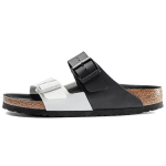 Birkenstock Arizona Seeria Moodsad Must-Valge V&auml;rviplokk Versiooni Sandaalid 1019703 37