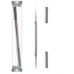 Professionaalne n&auml;o milia eemaldaja ja valgepeade eemaldaja & skalpell - Kahepoolne ringikujuline loop & terav n&otilde;el akne t&ouml;&ouml;riist 2-in-1