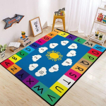 Klassitoa vaip lastele Haridusvaip lastele V&auml;rviline istumisala Klassitoavaibad Laste istmed kooli m&auml;ngutuppa 80cm x 120cm
