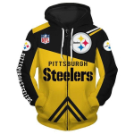 NFL-i teemaline mitmev&auml;rviline s&uuml;gisene meeste kapuutsiga jakk 6XL yellow