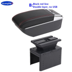 Nissan Micra K14 jaoks K&auml;etoe kast Uue Nissan Micra 2020 2021 2022 2023 2024 jaoks Auto k&auml;etoe kast Panipaik Auto tarvikud F All Black No USB gray