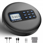 Kaasaskantav CD-m&auml;ngija sisseehitatud stereok&otilde;larite, Bluetooth 5.1, 1500 mAh laetava akuga, toetab CD/MP3/USB taasesitust, p&otilde;rkekindel, EQ-seaded