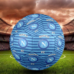 Napoli FC Sisejalgpalli pall Suurus 5 V&auml;rviline K&otilde;igile Vanustele Masin&otilde;mmeldud PVC V&otilde;istlusvalmis Vastupidav K&otilde;rge p&otilde;rkega blue