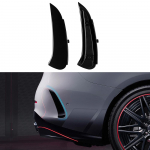 Tagumise kaitseraua huul jagaja spoiler k&uuml;ljepaneelid Mercedes Benz W206 sedaanile S206 universaalile C200 C220 C300 C43 C63 AMG
