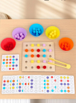Puidust klipshelmed M&auml;nguasi Montessori Peenmotoorika Treenimine V&auml;rvide sorteerimine Sobitamine Varajane &otilde;ppimine Hariduslikud m&auml;nguasjad Lastele