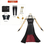 Spy Family Yor Forger Cosplay Kost&uuml;&uuml;m Siidise Materjaliga Lastele Ja Teismelistele Clothing,XS white