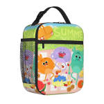 Bumbles Hariduslik Multifilm Nums Tassikott Isoleeritud L&otilde;unakott Suvine Yum Kanna Toidukott Korduvkasutatav Termiline K&uuml;lmakott Suur Suurus Bento Karbi One Size black