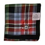 Vivienne Westwood Ruuduline Disain - Siidist Sall Unisex Paaristiil Sinine Punane 81030006-W00X2-N440 sinine