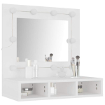 LED-peegelkapp valge 60 x 31,5 x 62 cm