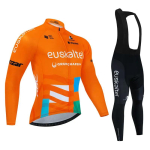 EUSKADI Professionaalne meeskond Kevadine pikkade varrukatega jalgrattas&auml;rgi komplekt Meeste jalgrattariided MTB jalgrattas&auml;rgi ja p&uuml;kste komplekt Ropa Ciclismo XS（old）