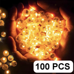 50/100 tk LED-&otilde;hupallivalgustid Mini &uuml;mmargune pall &Ouml;&ouml;valgusti LED-vilkur paberlaternatele Pulmapeo kaunistused