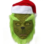 2024 Uus j&otilde;ulukost&uuml;&uuml;m Cosplay riided Riietu j&otilde;uluvanaks Kummaline roheliste juustega koletis Grinch Peo esinemiskost&uuml;&uuml;m XXL green