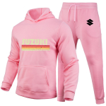 Suzuki Retro logo meeste kevad-s&uuml;gis kapuutsiga pusa ja dressip&uuml;ksid naiste v&auml;lisriiete lahtine komplekt 2026 uus spordi paarimootorratta komplekt XXL pink