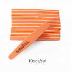 10 tk k&uuml;&uuml;neviilid lime a ongle 100/180 trimmipuhvri komplekt Kahepoolne oranž lihvimisviil k&uuml;&uuml;net&ouml;&ouml;riist oranž