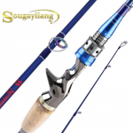 &Otilde;ngeritv 2,1 M 2,4 M kaasaskantav s&uuml;sinikkiust p&uuml;&uuml;gikepp magevee merevee kalastustarvete jaoks 2.1 m