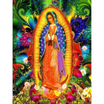 Teemantmaali isetehtud neitsi religioosne kingitus ristpistes kodukaunistamise ikoonide seeria teemant 30*40 cm