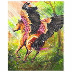 Teemanttikandid Teemantmaaling Ristpistes joonisfilm K&auml;rbes Hobune Maastik Kodumaalid K&auml;sit&ouml;&ouml; 20X30CM