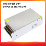 AC 100-240V kuni DC 24V 41,6A 1000W pingetrafo reguleeritud l&uuml;litus DC 24V 30A 720W