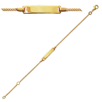Les Tr&eacute;sors De Lily [E2173] - kullatud &auml;&auml;rekett  Bambino  Golden - 15 cm 4 mm kuld