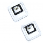 NOA [H8822] - Boucles Cr&eacute;ateur 'Les Acidul&eacute;s' blanc noir must