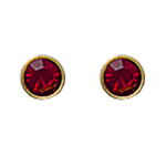 Les Tr&eacute;sors De Lily [L1149] - kullatud  Unikaalsed  punasest kullast k&otilde;rvar&otilde;ngad - 3 mm punane