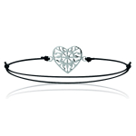 Les Tr&eacute;sors De Lily [L7866] - h&otilde;bedane k&auml;ev&otilde;ru  Love  must h&otilde;be - 15x15 mm h&otilde;be