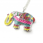 Les Tr&eacute;sors De Lily [N0299] &ndash; pikk kaelakee  India elevant  tutti frutti mitmev&auml;rviline