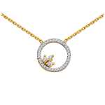 Altesse [Q4849] - kullatud kaelakee  Scarlett  valge kuld - 13 mm valge