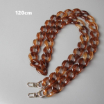 DIY uus moodne naiste kott, eemaldatav asendus, sinine roosa pruun akr&uuml;&uuml;lkett Luksuslik rihma vaigust &otilde;lg-siduri kett 120CM