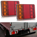Veekindel 8 LED-i haagise tuli tagumine tagatuli 12 V alalisvoolu auto veoauto paadi vagun 12x9.5x2.2 cm