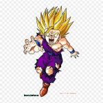 Plaastrid riidekoti jaoks Triikida termokleebised Teen Gohan Gohan Majin Buu muster pestav soojus&uuml;lekanne
