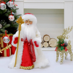 J&otilde;ulud Elektrilised Eakad Lumet&uuml;druku Nukud Lastele M&auml;nguasjad Laulvad ja tantsivad Kingitus lastele J&otilde;uluvana Nukk Kujukesed Punktid Size S 30x14cm