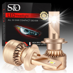 2tk H7 H4 Led esitulede pirnid Super Bright H11 H3 9005 9006 9012 HB3 HB4 H1 Led Canbus udutuled Turbo Led lambi objektiiv Auto tuli DRL H1