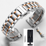 Kellarihm 22 mm roostevabast terasest k&auml;ev&otilde;ru Master Crescent 12/13/14/15/16/17/18/19/20/21/22 mm rihma jaoks 17mm roosa kuldne v&auml;rv/h&otilde;be