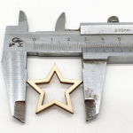 100 TK Puidust k&auml;sit&ouml;&ouml; Viieharuline t&auml;ht &otilde;&otilde;nes puitlaast k&auml;sitsi valmistatud aksessuaarid isetegemise tarvikud 30mm 100pcs