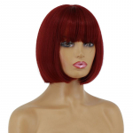 MERISIHAIR Naiste s&uuml;nteetiline Cosplay fluorestseeruv roheline parukas L&uuml;hikesed sirged Bob-juuksed tukkidega Roheline lilla Heleblond, roosa punane vein Halloweeni parukas