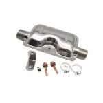 Diisel seisusoojendi 24 mm v&auml;ljalaske summuti summuti / 25 mm &otilde;hufilter / 2 toru &otilde;hudiisli k&uuml;ttekeha jaoks Webasto Eberspache jaoks Exhaust Silencer