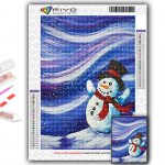 Populaarne 5D isetegemise ristpistega j&otilde;ulupuu J&otilde;uluvana lumememm t&auml;ispuur- ja ristpistes k&auml;sit&ouml;&ouml;komplekt Seinakleebis Kodukaunistus Full Round 20X30CM