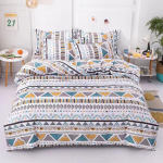 King-/queen-size/t&auml;issuuruses lina tekikate Padjap&uuml;&uuml;ri komplekt Paksu puuvillane magamistuba Lihtne voodipesu Singl3pc1.2m