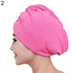 Puntos Magic Microfiber Quick Drying Juukser&auml;tik Long Fast Dryer Turban Cap M&uuml;ts kuum roosa v&auml;rv